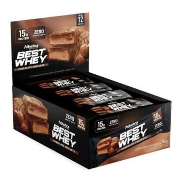 Imagem de Best Whey Bar 15g Protein (Caixa c/ 12un de 62g) Atlhetica Nutrition