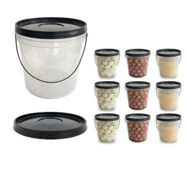 Imagem de Balde 3.2L Plástico Utilidade Em Casa - 9 Pçs - Nastripack