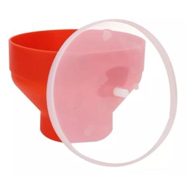 Imagem de Pipoqueira Microondas，Pipoqueira de Silicone Vermelha Pipoca Saudável sem oleo
