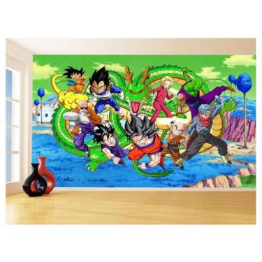 Imagem de Papel De Parede Dragon Ball Goku Vegeta Anime 3,5M Dbz377 - Você Decor