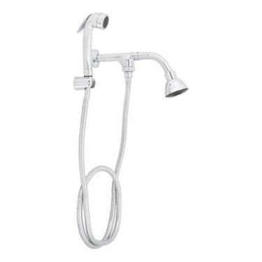Imagem de Ducha Com Chuveirinho - 12 Litros/Minuto - Docol - Prateado