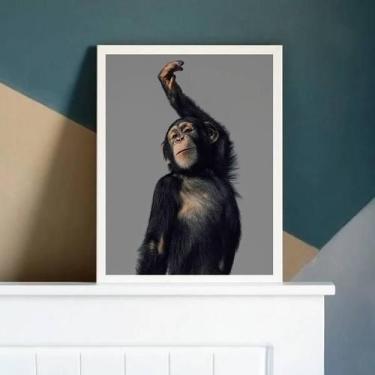 Imagem de Quadro Macaco Performance 24X18Cm - Quadros On-Line