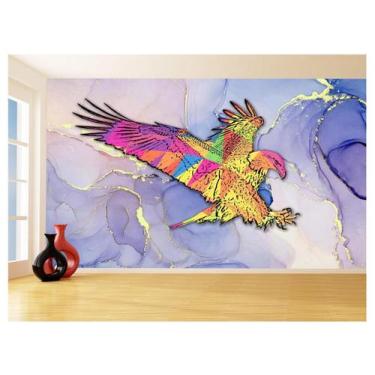 Imagem de Papel De Parede 3D Animais Pop Art Águia Voando 3,5M Pxa246 - Você Dec