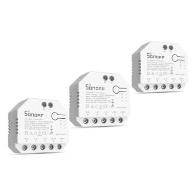 Imagem de R3 Relé duplo com medição de energia Smart DIY Mini interruptor para cortina de motor elétrico de persiana via eWelink Alexa (Sonoff Dual R3 3 peças)