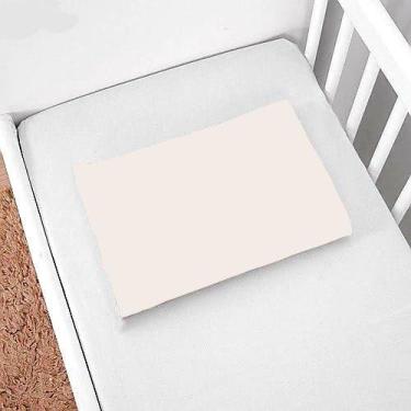 Imagem de 1 Fronha Berço Bainha 30cm x 40cm Percal 180 Fios Lisa - Bem Me Quer E