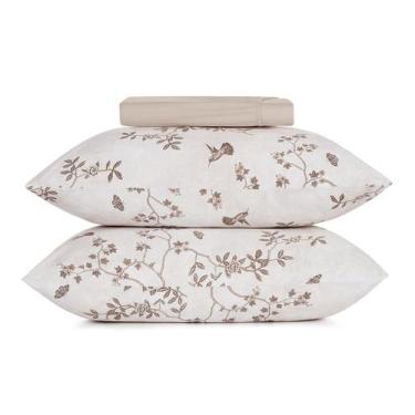 Imagem de Jogo Cama Casal 3 Pcs Malha Fio Penteado Estampado Altenburg, Paradis
