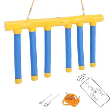 Imagem de Serounder Jogo de Desafio de Bastões de Reflexo, Jogo de Captura de Bastões Com 3 Velocidades Ajustáveis ​​e 6 Modos, para Treinamento de Coordenação Olho-mão (YELLOW)