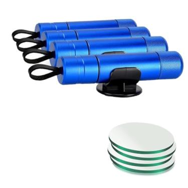 Imagem de SNCIDSGE Ferramenta de fuga de carro Life Hammer e cortador de cinto de segurança, martelo de segurança para carro (4 azul)