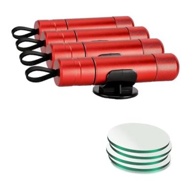 Imagem de SNCIDSGE Ferramenta de fuga de carro Life Hammer e cortador de cinto de segurança, martelo de segurança para carro (4 vermelhos)