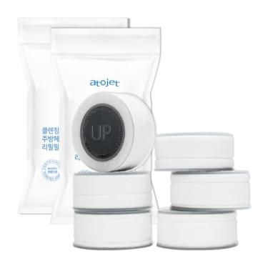 Imagem de ATOJET Filtro de refil de torneira de pia de cozinha filtrada para água limpa e segura – Filtros de carbono puro para cozinha, composto de carbono, filtro de substituição x 6 (AJ8510-FLT-6PC)