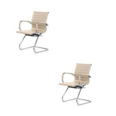 Imagem de Cadeira Fixa Interlocutor Charles Eames Esteirinha 11A Nude - Brasil C