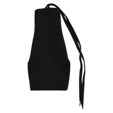 Imagem de KiBcsLic Vestido feminino 1:6 casual elegante para mini boneca, saia curta, fantasia para montar suas próprias bonecas de ação de 30 cm (12 polegadas), Preto