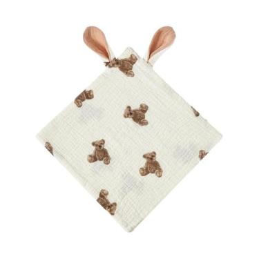 Imagem de Toalhas De Saliva De Musselina Para Bebês Recém-Nascidos Com Estampa D