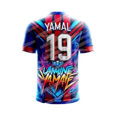 Imagem de Camiseta Esportiva Masculina Respirável Yamal Fashion Edição Comemorat