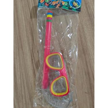 Imagem de Kit Snorkel Óculos Mergulho Infantil Dua Mar Piscina Praia - Máscara Silicone Macio Regulável, Seguro 3-8 Anos