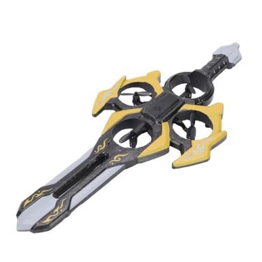 Imagem de Diydeg Avião RC Com Espada Voadora, Drone RC Com Controle de Gestos Com Luz LED e Rolo de Acrobacias de 360°, Avião de Espuma Com Controle Remoto Multifuncional para Crianças, Adultos (Amarela)