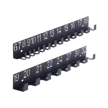 Imagem de Ｂｅｓｇａ 2x Organizadores de Chaves de Parede, Organizadores de Ferramentas, Ganchos Metálicos para Pendurar, Suportes para Chaves para Oficina Mecânica,