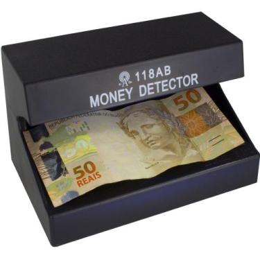 Imagem de Detector Identificador Dinheiro Testador Cédula Nota Falsa UV GT382 Lo