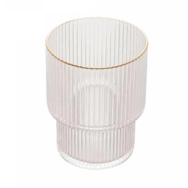 Imagem de Conj. 2 Copos Baixos de Cristal c/ Fio de Ouro Lines 220ml - Wolff