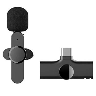 Imagem de Microfone Lavalier Mini Microfone Portátil Gravação de Vídeo para Transmissão ao Vivo Gaming Telefone Microfonoe (Cor: Duplo Tipo-C) (Tipo C)