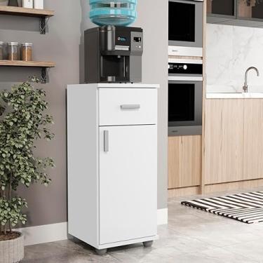 Imagem de Armário Anna Balcão de Cozinha com Gaveta e Suporte para Galão de Água ou Bebedouro (Branco)