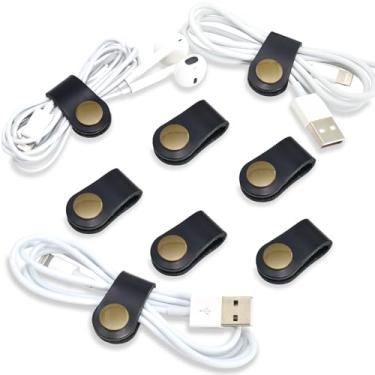 Imagem de Organizador de cabos, prendedor de cabos, organizador de cabos, suporte USB, alças de cabo, capa de fone de ouvido, enrolador de fone de ouvido, prendedores de fone de ouvido, enchimentos de meia para