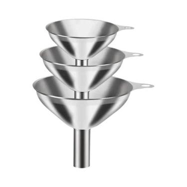 Imagem de Conjunto De Funis De Aço Inoxidável De Grau Alimentício Para Óleos Ess