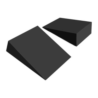 Imagem de harayaa 2x de cunha para agachamento, extensão de pernas, suporte lombar antiderrapante, prancha inclinada para alongamento de pés, tornozelos e joelhos