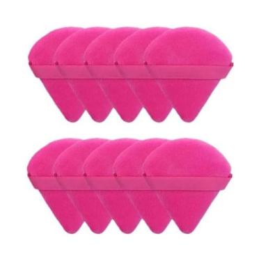 Imagem de Puff De Pó Triangular Macio E Peludo 2/5/10/20 Peças Uso Úmido E Seco 