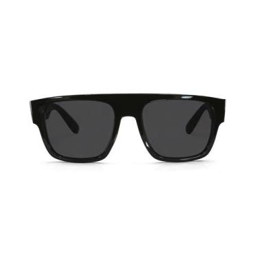 Imagem de Óculos Qix Skate 10 de Sol Masculino Feminino Plástico Preto Lente Esc