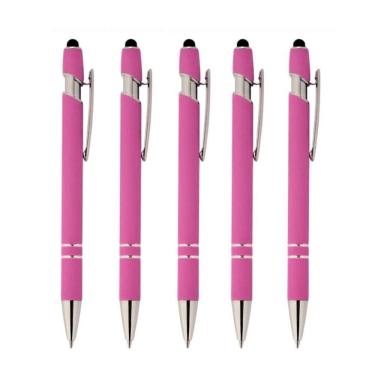 Imagem de Caneta Touch Metálica Kit Com 5 Unidades Esferográfica-Luxo