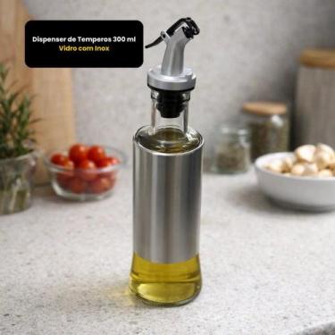 Imagem de Dispenser de Temperos 300 ml Vidro com Inox - THIKA