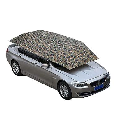Imagem de Tenda de teto semiautomática, para-sol de proteção térmica de carro, capa de para-sol de pano Oxford, adequada para a maioria dos modelos (camuflagem)