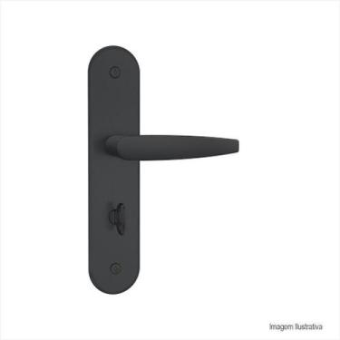 Imagem de Fechadura De Porta 824/33 Banheiro Espelho Preto Fosco Stam