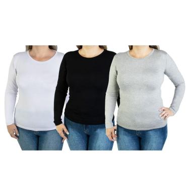 Imagem de Blusa Manga Longa ONG Kit com 3 peças ML02