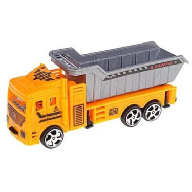 Imagem de Caminhão Fricção Construção Pullback Brinquedo Realista Carrinho - PAN