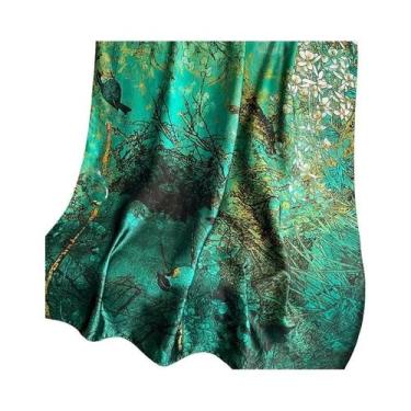 Imagem de Lenço de primavera feminino design de luxo material de poliéster lenço