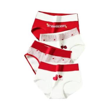 Imagem de Conjunto De Calcinhas De Algodão De Cintura Alta Para Mulheres, Respir