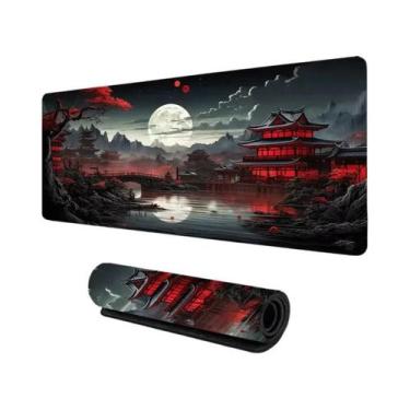 Imagem de Grande Mouse Pad Antiderrapante De Silicone Para Jogos Com Vista De Mo