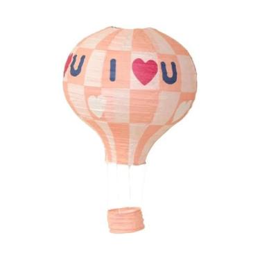 Imagem de Lanternas De Papel Em Forma De Balão De Ar Quente DIY De 12 Polegadas 