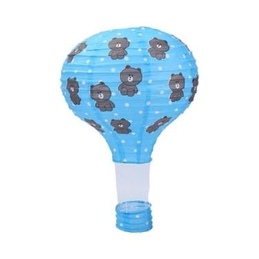 Imagem de Lanternas De Papel Em Forma De Balão De Ar Quente DIY De 12 Polegadas 