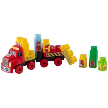 Imagem de Brinquedo Blocos de Montar 25 Peças Bombeirinho Baby Land - Cardoso To