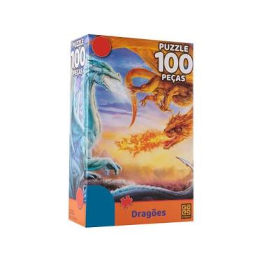 Imagem de Puzzle Dragões 100 Peças - Grow