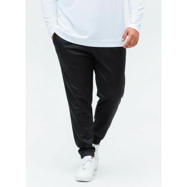 Imagem de Calça Jogger Plus Size Slim Helanca Academia Esporte Treino - G1 - Preto - Liso-Masculino