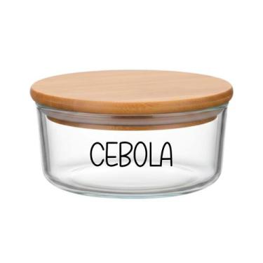 Imagem de Pote Hermético Redondo Vidro (630 ml) Cebola - Casa Vitá, Cebola