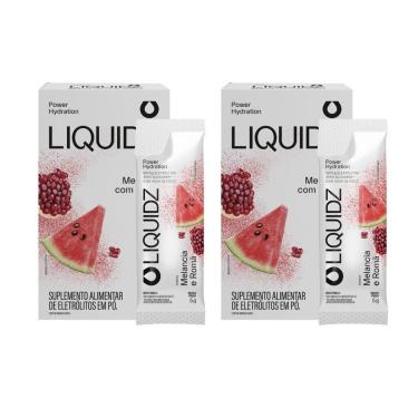 Imagem de LIQUIDZ - Eletrólitos Zero Açúcares - Melancia com Romã - Kit 2 Caixas - 12 sachês-Unissex