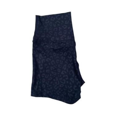 Imagem de Shorts de Yoga Fitness para Mulheres - Cintura Alta, Cor Sólida, Model