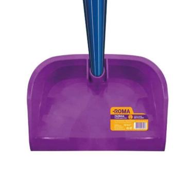 Imagem de Pá de Lixo com Cabo Articulado 30 e 5 X 25 e 4 cm para Limpeza Doméstica em Plástico com Design Funcional