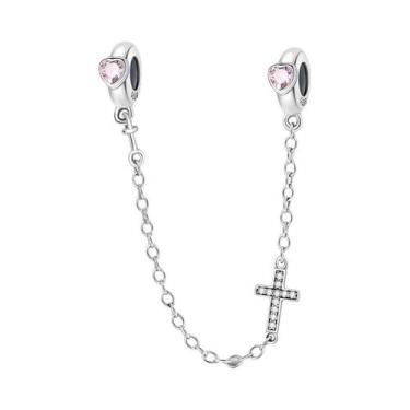 Imagem de Pingentes De Prata Esterlina 925 Sol E Lua Com Corrente De Segurança P