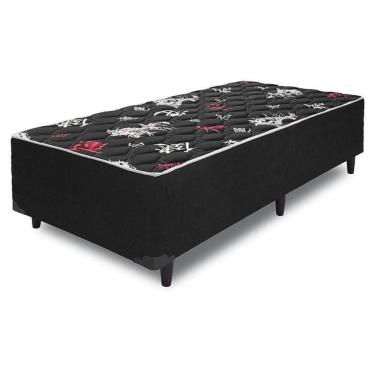 Imagem de Cama Box Solteiro Conjugada Ortopédica Bambu 88x188